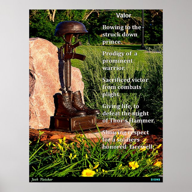 Poster Valor (Frente)