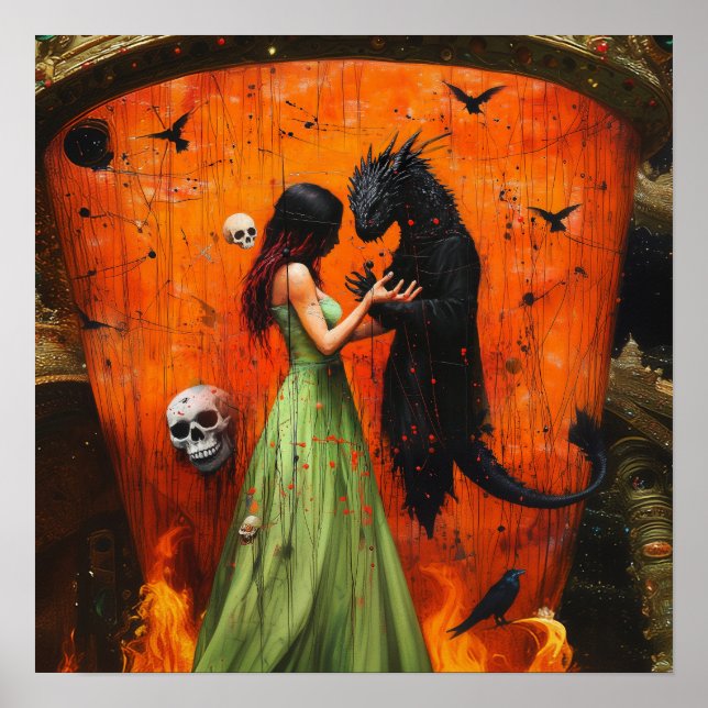 Poster Valor da Matriz de Arte AI Testemunha de Trabalho  (Frente)