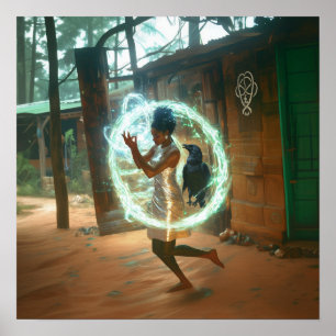 Poster Valor da Matriz de Arte AI Testemunha de Vestido P