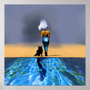 Poster Valor da Matriz de Arte AI Testemunha do Vestido A