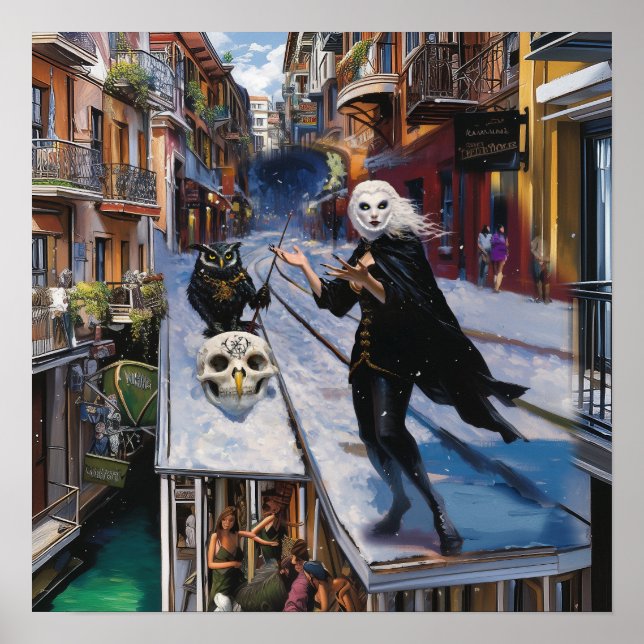 Poster Valor de Matriz de Arte AI de Recuperação de Teste (Frente)