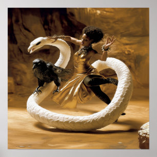 Poster Valor de Matriz de Arte AI de Recuperação Oculta d