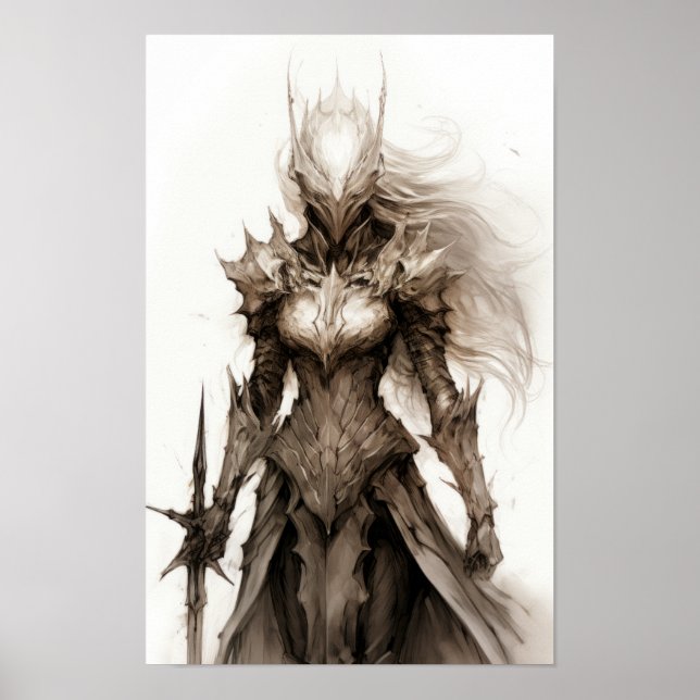 Poster Valor do Guerreiro: Dando poder à Guerreira Mulher (Frente)