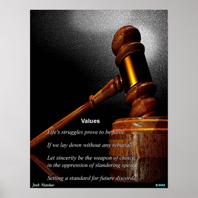 Poster Valores (Frente)