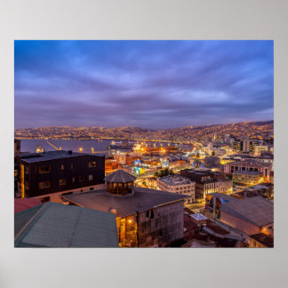 Pôster Valparaíso à Noite