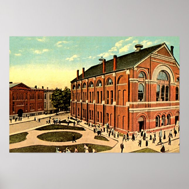 Poster Valparaiso, Indiana Valparaiso University (Frente)