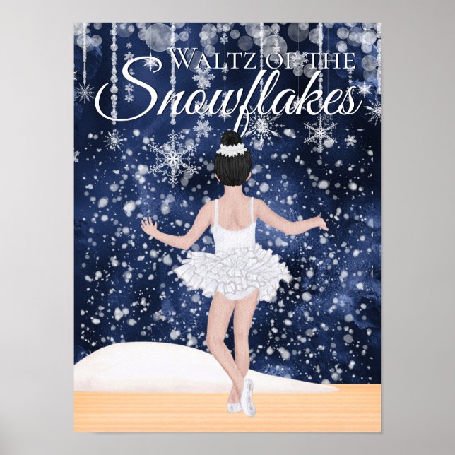 Poster Valsa dos Flocos de Neve do Balé Nutcracker (Frente)