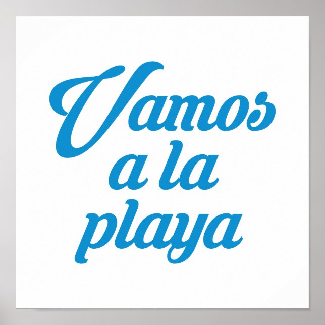 POSTER VAMOS A LA PLAYA (Frente)
