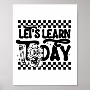 Poster Vamos Aprender Hoje Professor Aluno Primeiro Dia C