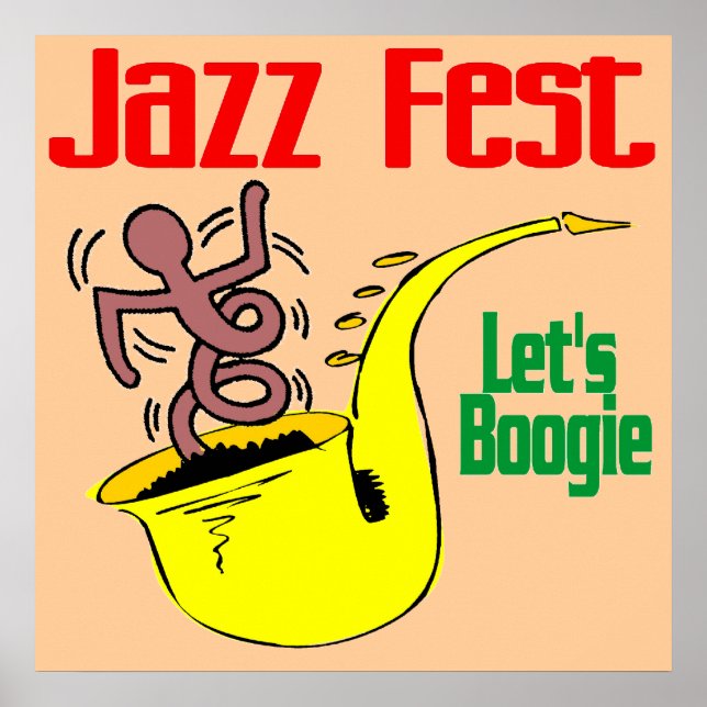 Poster Vamos Boogie Na Festa De Jazz (Frente)