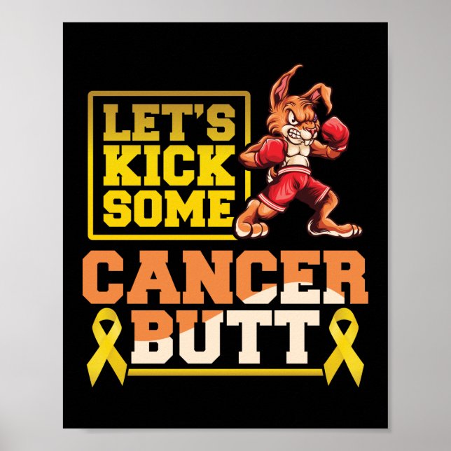 Poster Vamos Chute Um Cancer De Infância De Bumbum Cancer (Frente)