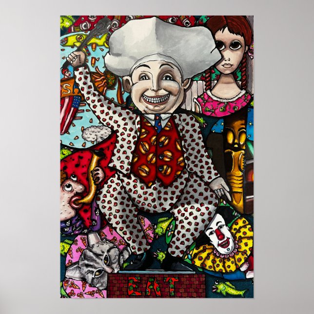 Poster Vamos Comer (Frente)