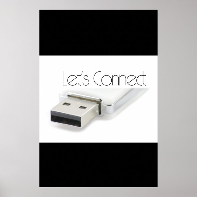 Poster Vamos conectar USB (Frente)