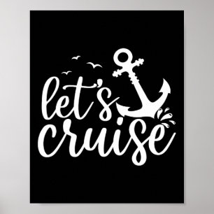 Poster Vamos Cruise Masculina Crianças Vacinas Verão