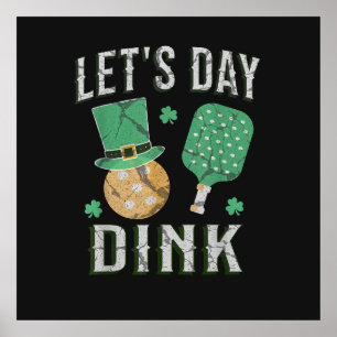 Poster Vamos dia dink piada de pickleball