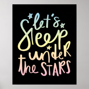 Poster Vamos Dormir Sob as Estrelas