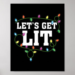 Poster Vamos Engraçado De Natal Fica No Xmas