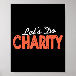 Poster Vamos Fazer Caridade Motivacional Dando Cotação