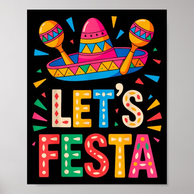 Poster Vamos festejar cinco de maio  (Frente)