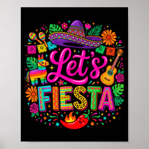 Poster Vamos festejar cinco de maio engraçado colorido me