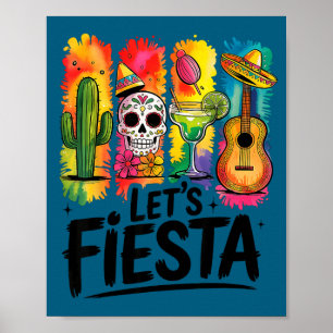 Poster Vamos festejar cinco de maio margarita mexicana cr