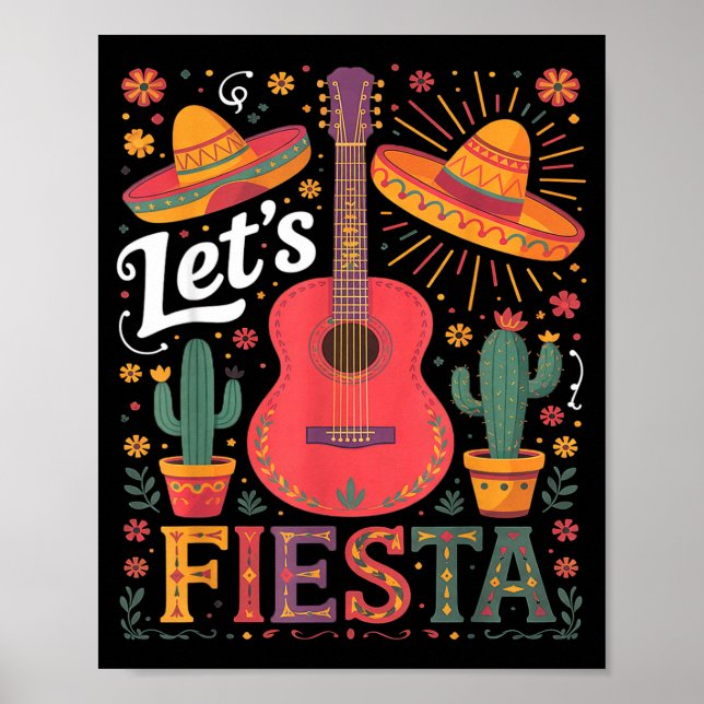 Poster Vamos fiar cinco de maio turma mexicana eu (Frente)