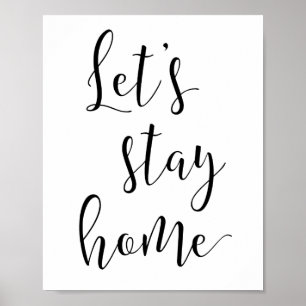 Poster Vamos ficar em casa