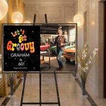 Vamos Ficar Groovy Foto de Aniversário de 60 Anos 