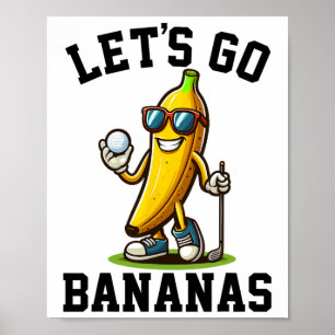 Poster Vamos Ficar Loucos Banana Vintage Banana Amante do