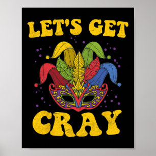 Poster Vamos Ficar Loucos Mardi Gras
