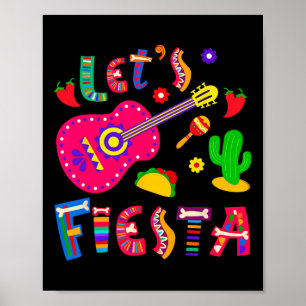 Poster Vamos Fiesta 5 Cinco De Mayo Para Mulheres Rapazes
