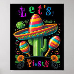 Poster Vamos Fiesta Cactus Cinco De Mayo Men Women Boys G