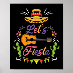 Poster Vamos Fiesta Cinco De Mayo, Homens Do Partido Mexi