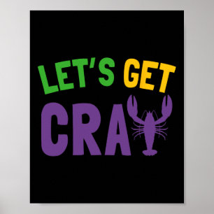 Poster Vamos Get Cray Mardi Gras