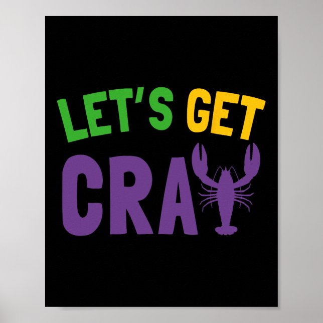 Poster Vamos Get Cray Mardi Gras (Frente)