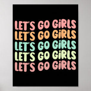 Poster Vamos Go Girls Festa de solteira Noiva Casada