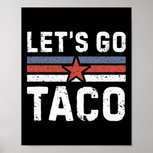 Poster Vamos Go Taco - Vintage 2
