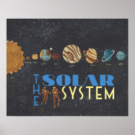 Poster Vamos Ir para o Sistema Solar Espacial