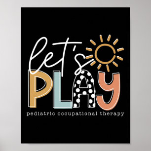 Poster Vamos Jogar Terapeuta Ocupacional Pediátrico