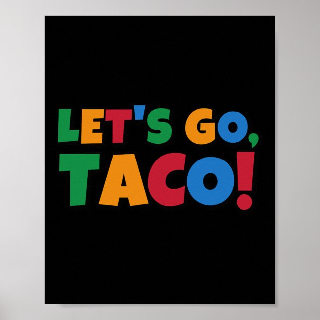 Poster Vamos Lá Taco' Frango Trump Tarifa  (Frente)