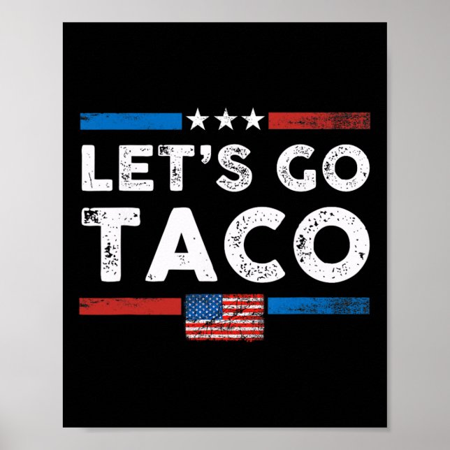 Poster Vamos Lá Taco - Vintage 1  (Frente)