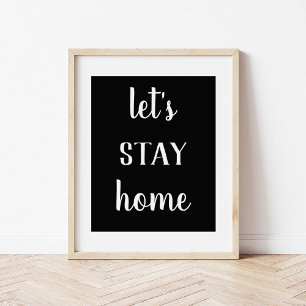 Poster Vamos moderno de fazendeiros para ficar em casa Im