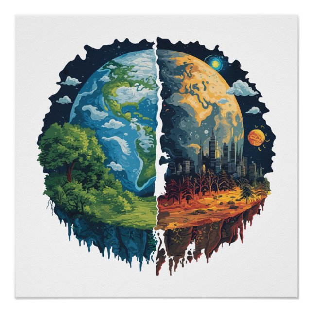 Pôster Vamos não matar o planeta (Frente)