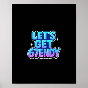 Poster Vamos Obter Vibes de Meme Alpha Gen-z 67endy