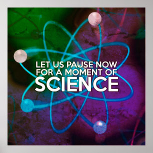 Poster VAMOS PAUTAR AGORA POR UM MOMENTO DE Arte CIENTÍF