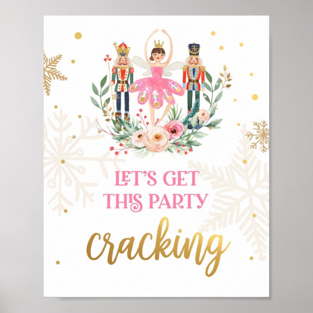 Poster Vamos Pega Festa Cracking Nutcracker Ballerina Gir (Frente)