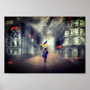 Poster Vamos permanecer livre UCRÂNIA