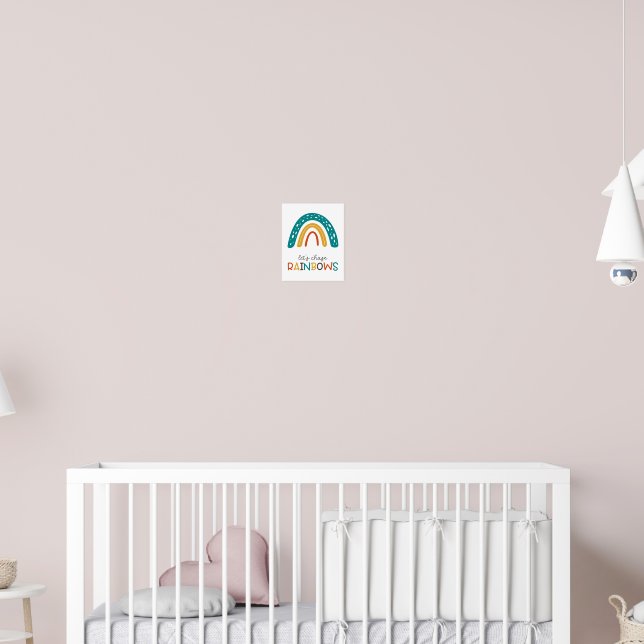 Poster Vamos perseguir os arco-íris Arte de Muro (Berçário 2)