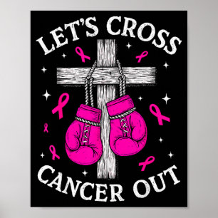 Poster Vamos Riscar O Câncer Fora Do Peito Cancer Rosa Bo