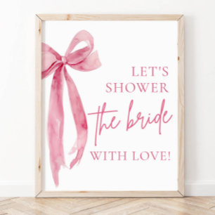 Poster Vamos Rosa Chá A Noiva Com Sinal De Amor
